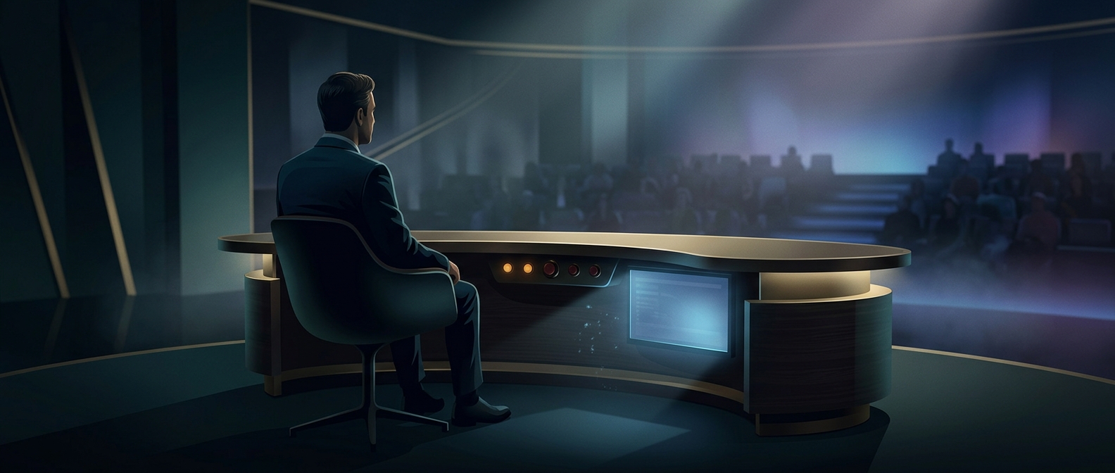 What talk-show desks hide from the audience