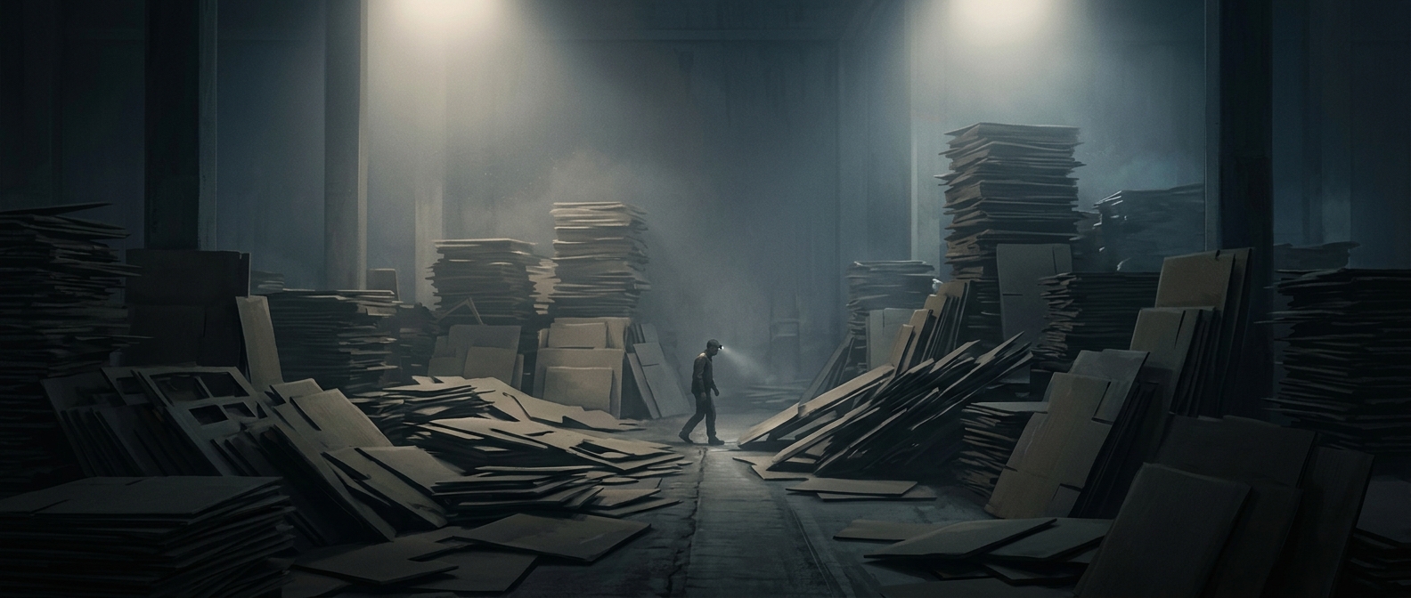 Punch-boards leave thousands of tons of tiny scrap waste