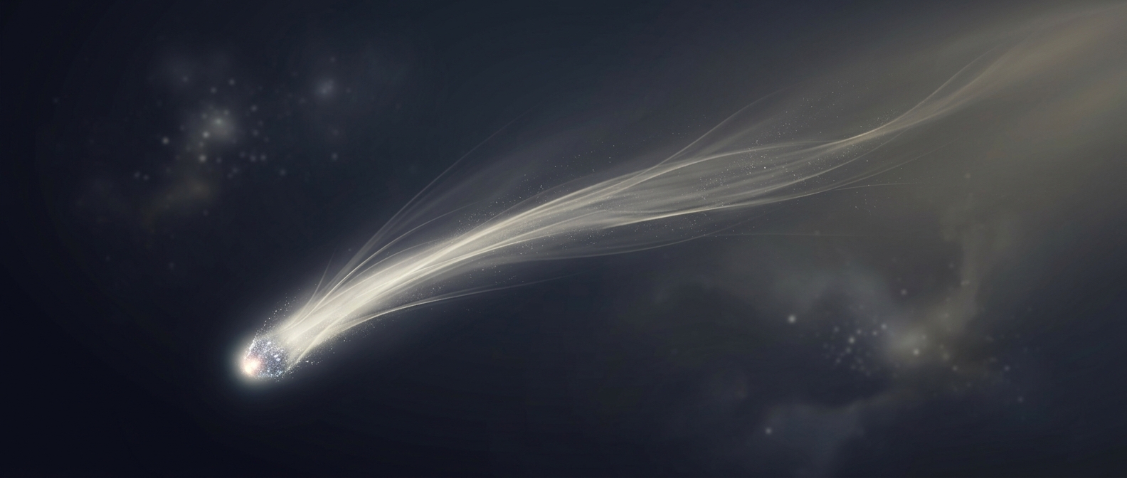 Comet tails consistently point away from oncoming solar wind