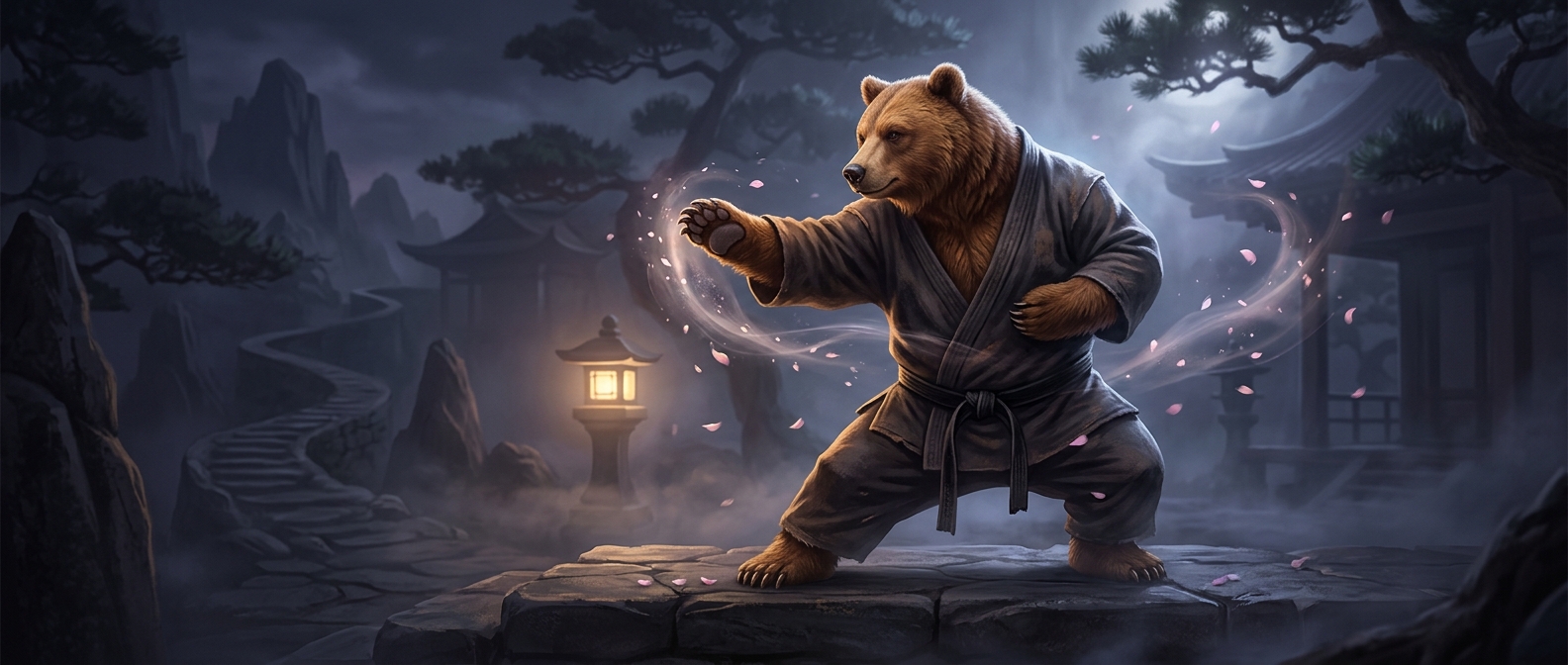 The video game fighter who is a karate-trained bear