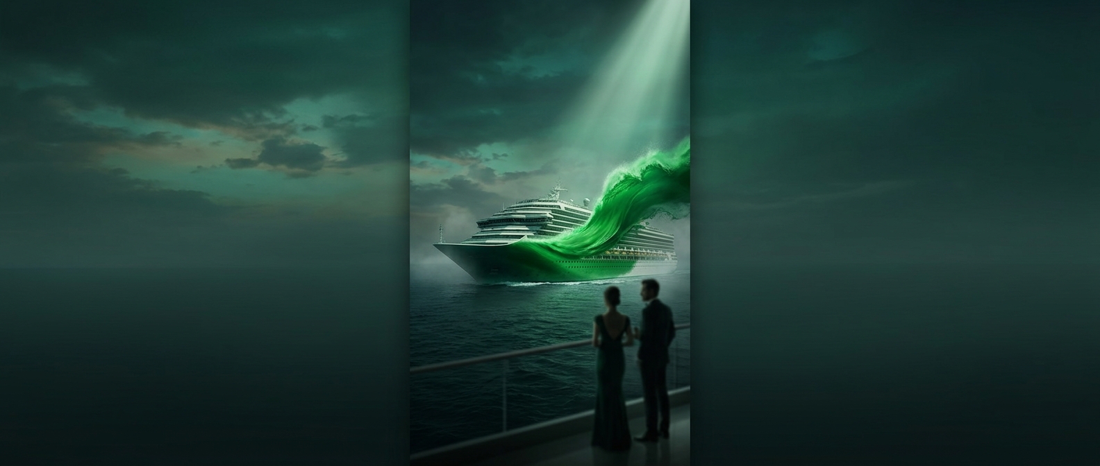Painting purpose-built cruise liners green