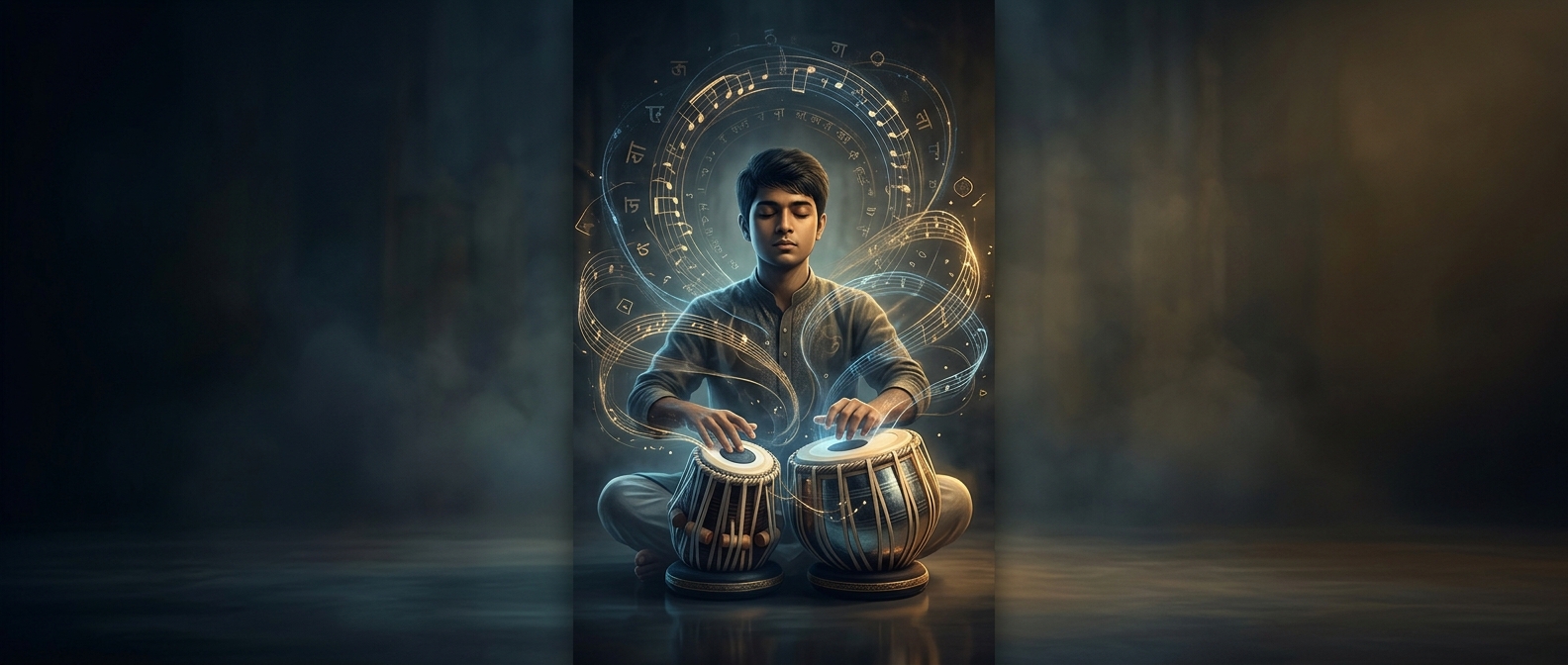 Tabla players memorize complex rhythmic cycles