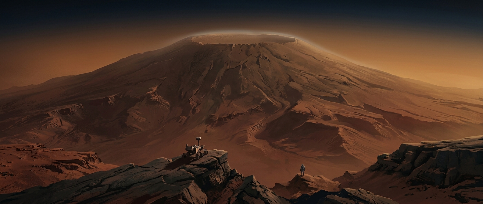 The volcano on Mars that dwarfs Everest