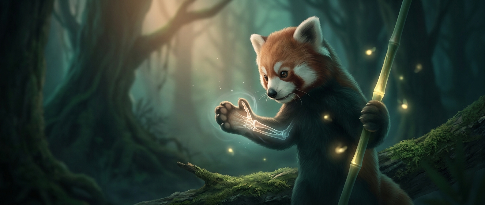 The strange extra thumb of red pandas