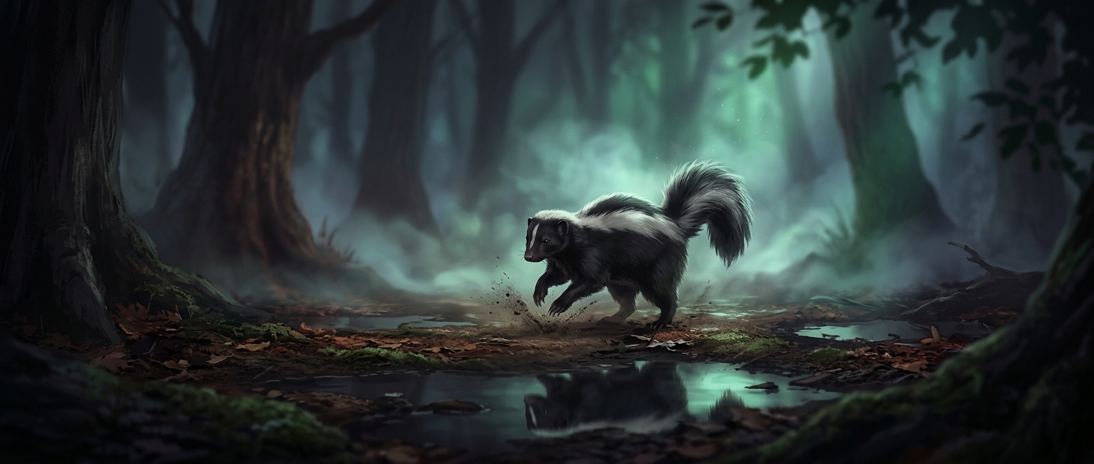 Why skunks stomp before spraying