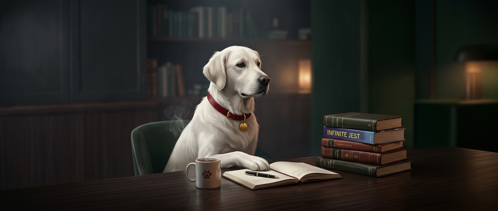 Brian Griffin is an anthropomorphic talking white dog