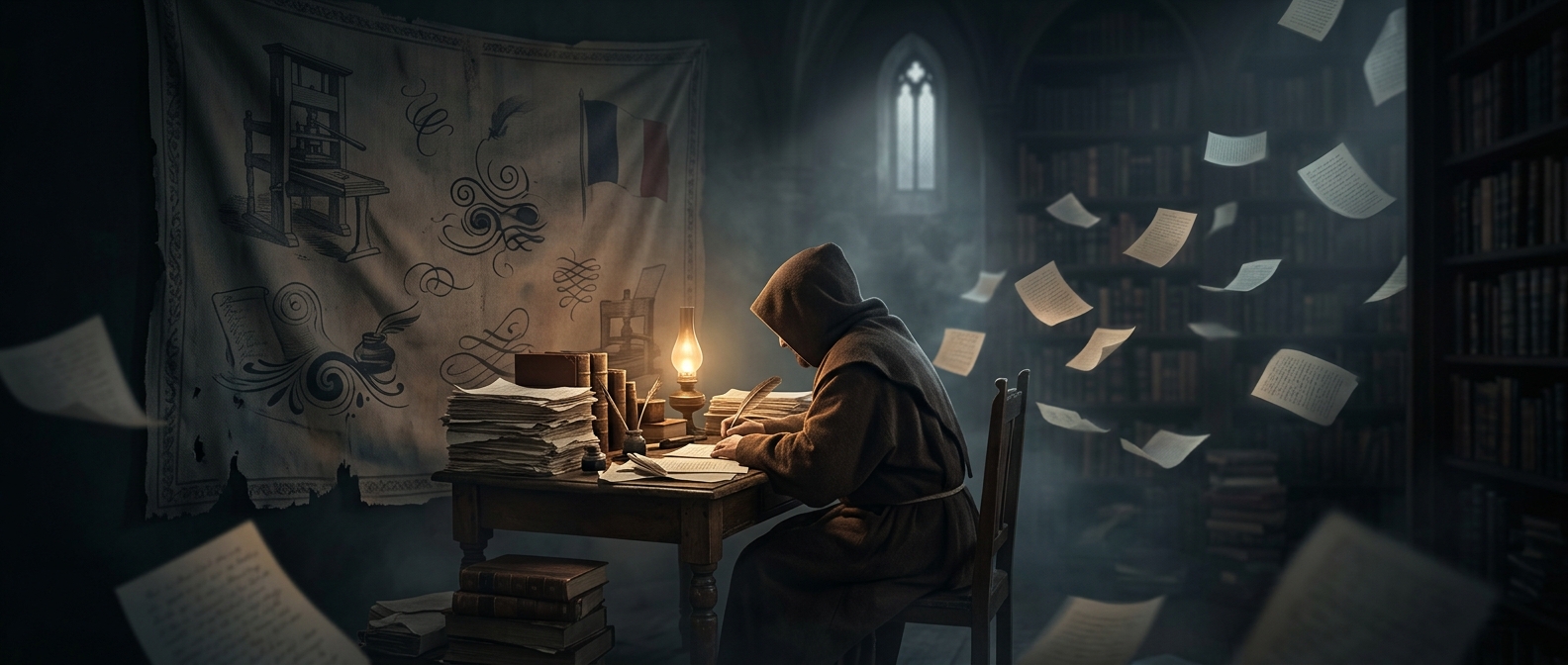 Balzac wrote novels in a monk's habit