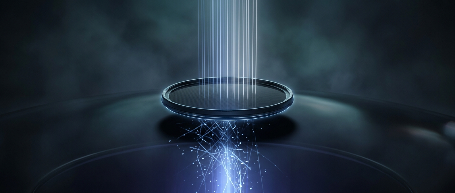 Polarization actively blocks scattered light