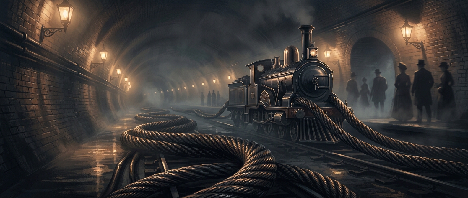 London once considered trains pulled by underground cables