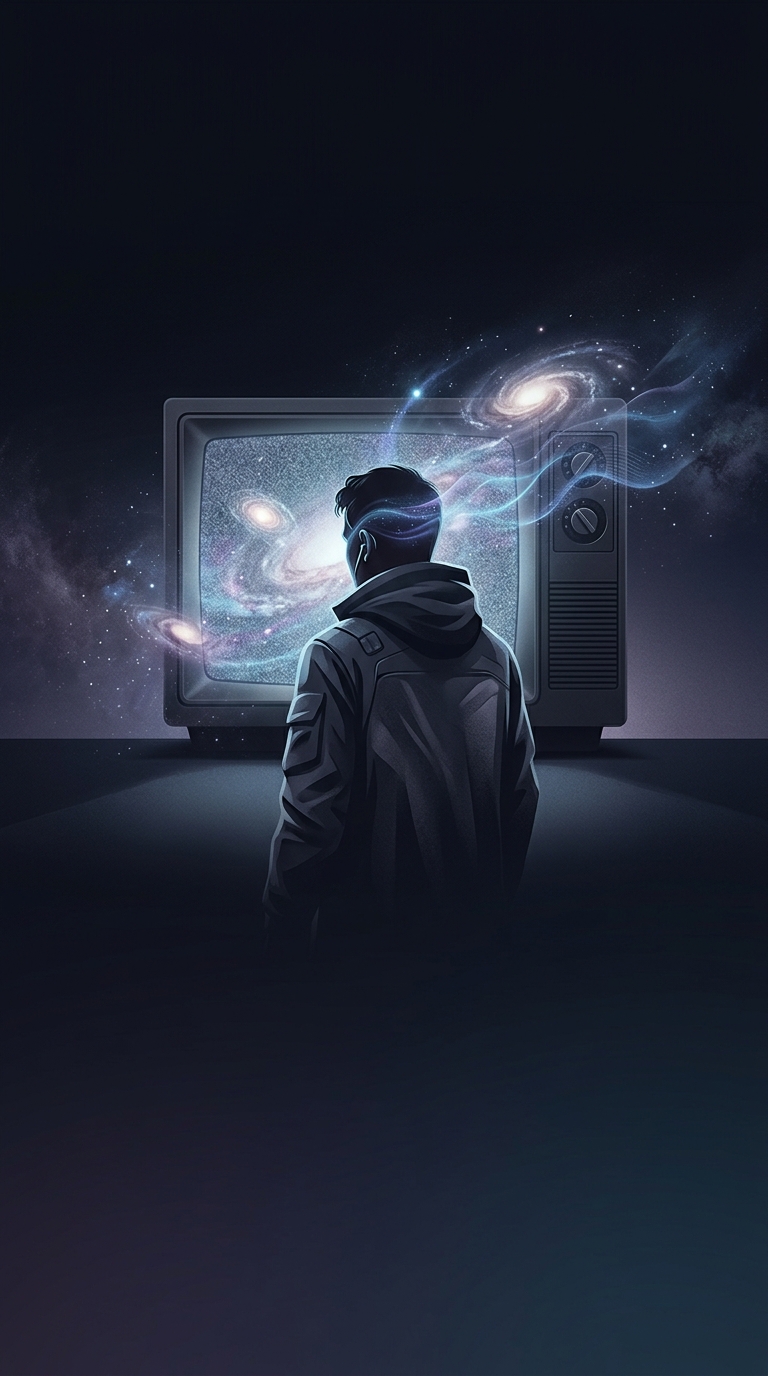 When you see static on an old analog television or hear it on a radio, what are you actually picking up?