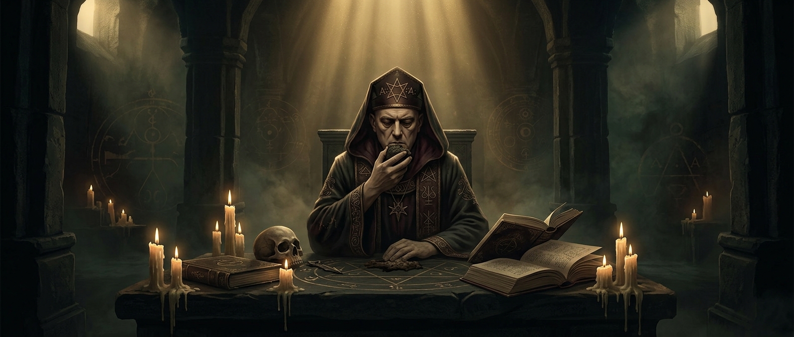 Aleister Crowley ate human excrement during magic rituals just to prove he had conquered his ego