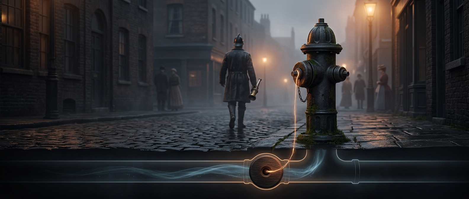 Fire hydrants began as holes in wooden pipes