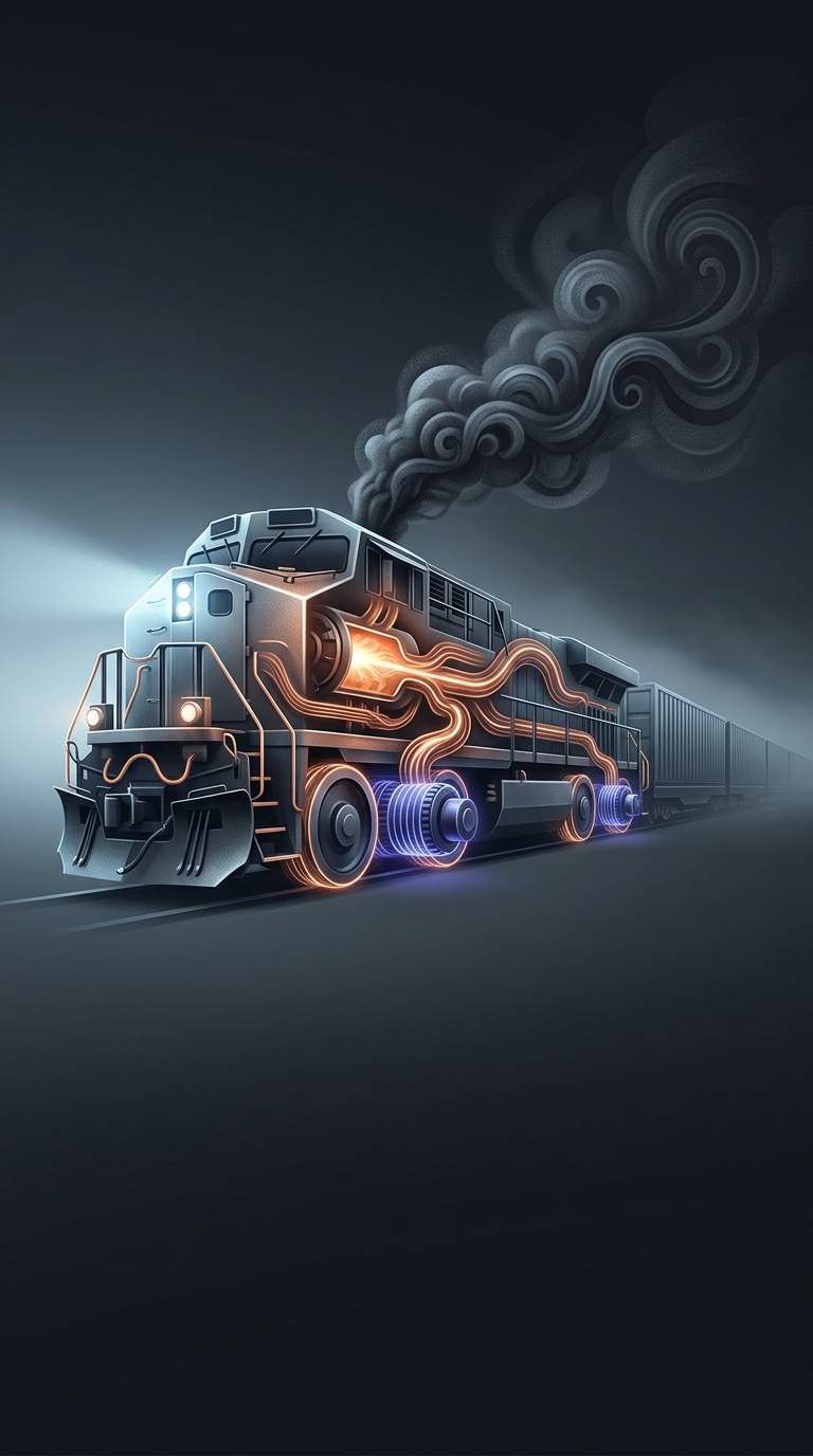 Massive diesel freight trains are not actually powered by turning their wheels with diesel engines like an oversized pickup truck on the highway; instead, the gigantic diesel…