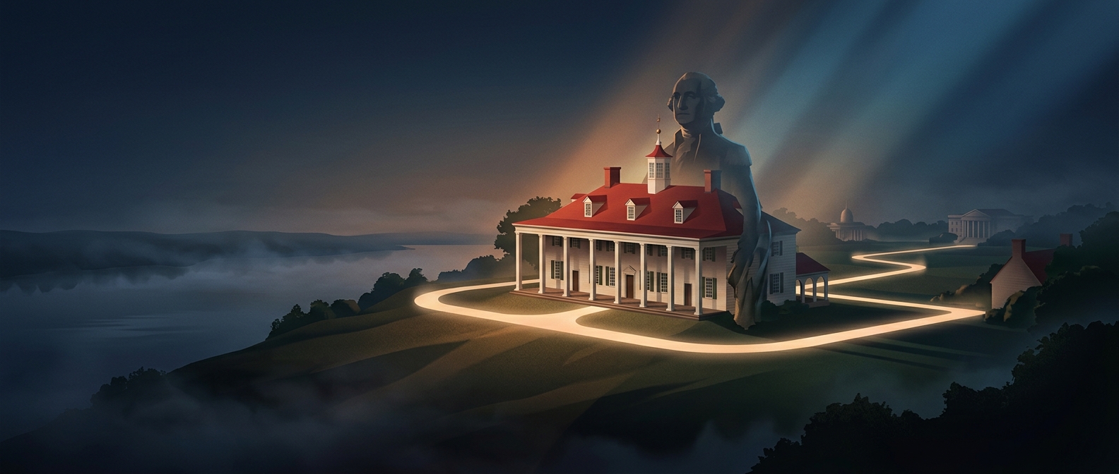 George Washington's Mount Vernon grew into an enormous rural complex