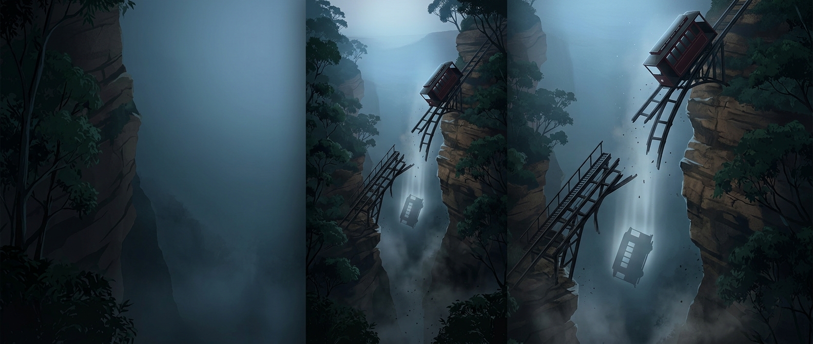 The railway that drops down a 52-degree cliff