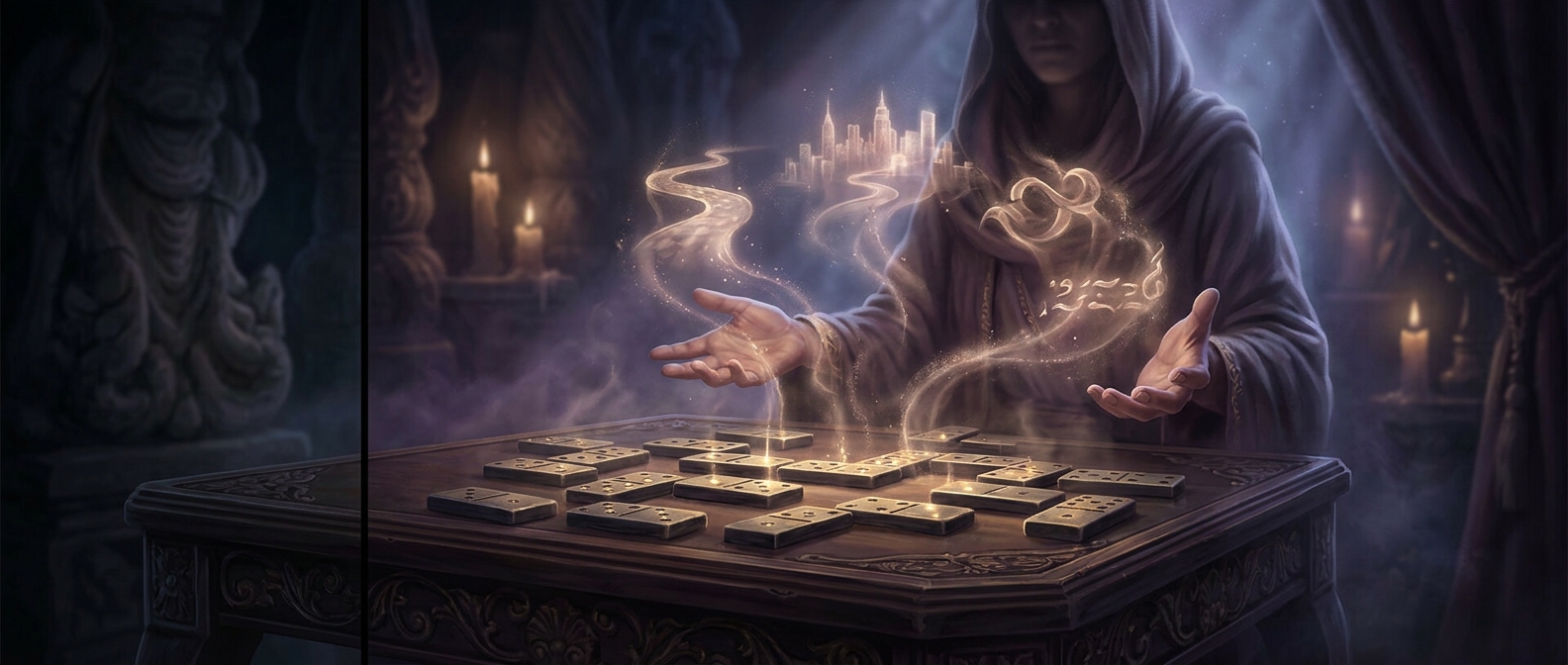 Dominoes were once used to tell the future