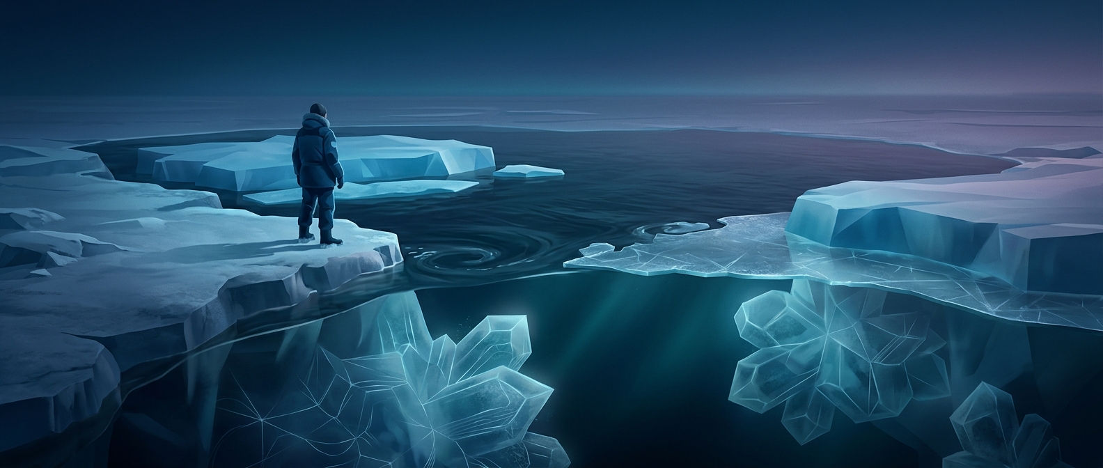 Saltwater consistently freezes at much lower temperatures