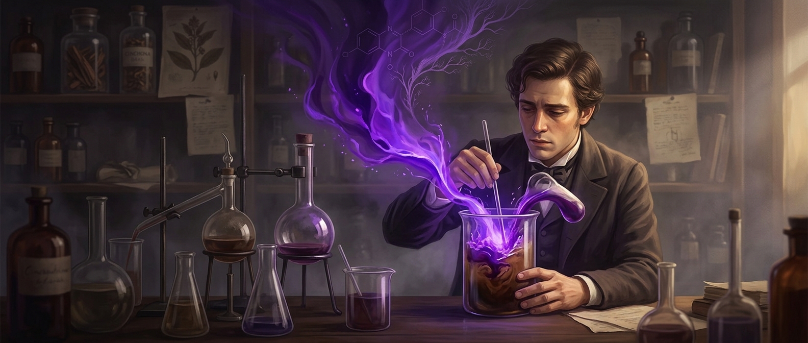 The failed malaria cure that created purple dye