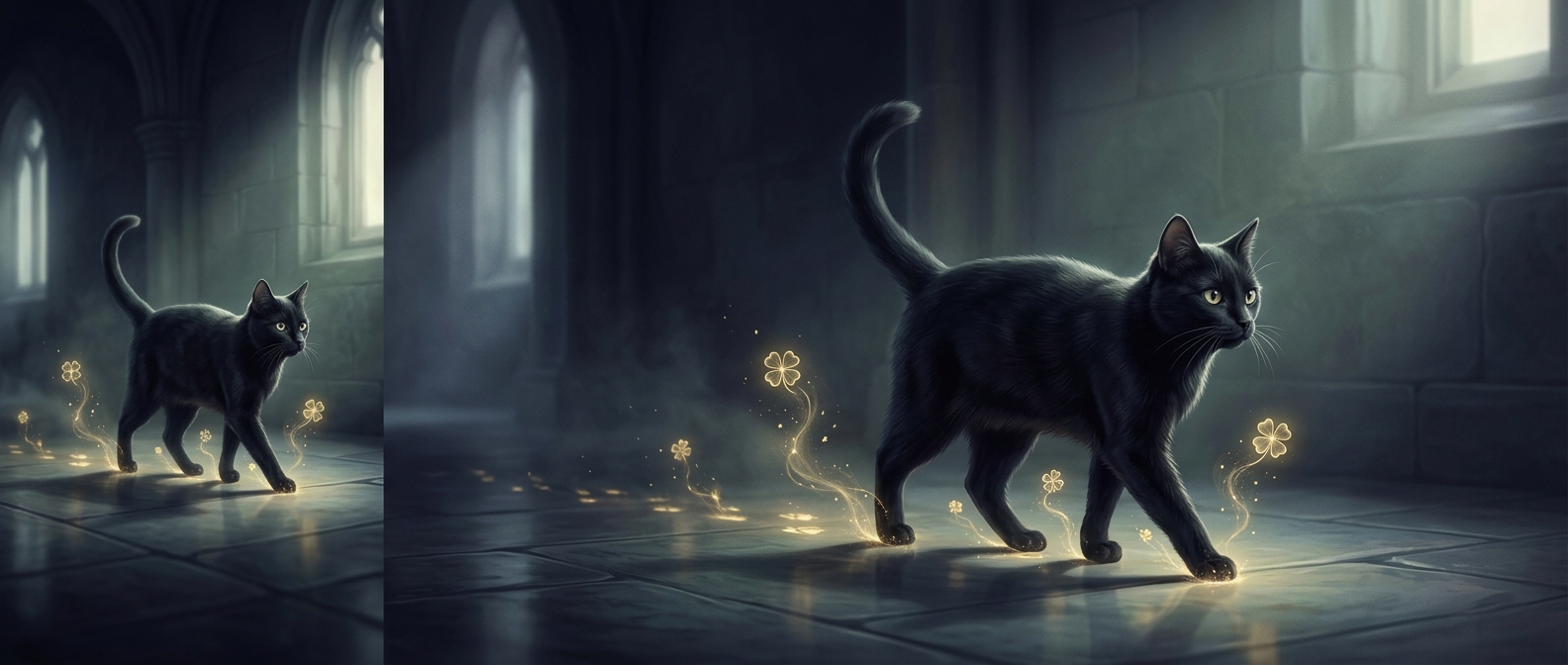 Black cats are considered extremely lucky in many places
