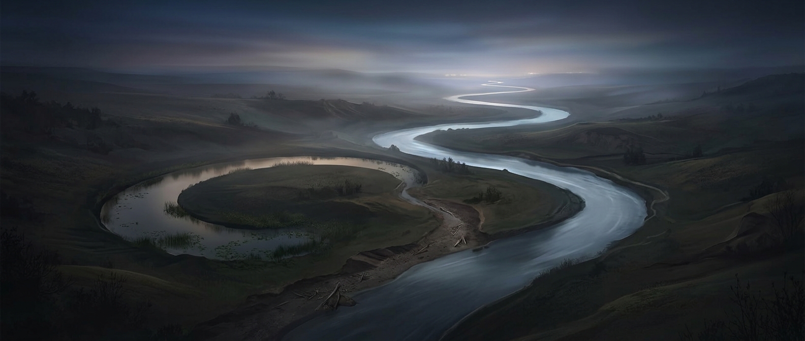 How rivers leave behind crescent-shaped lakes