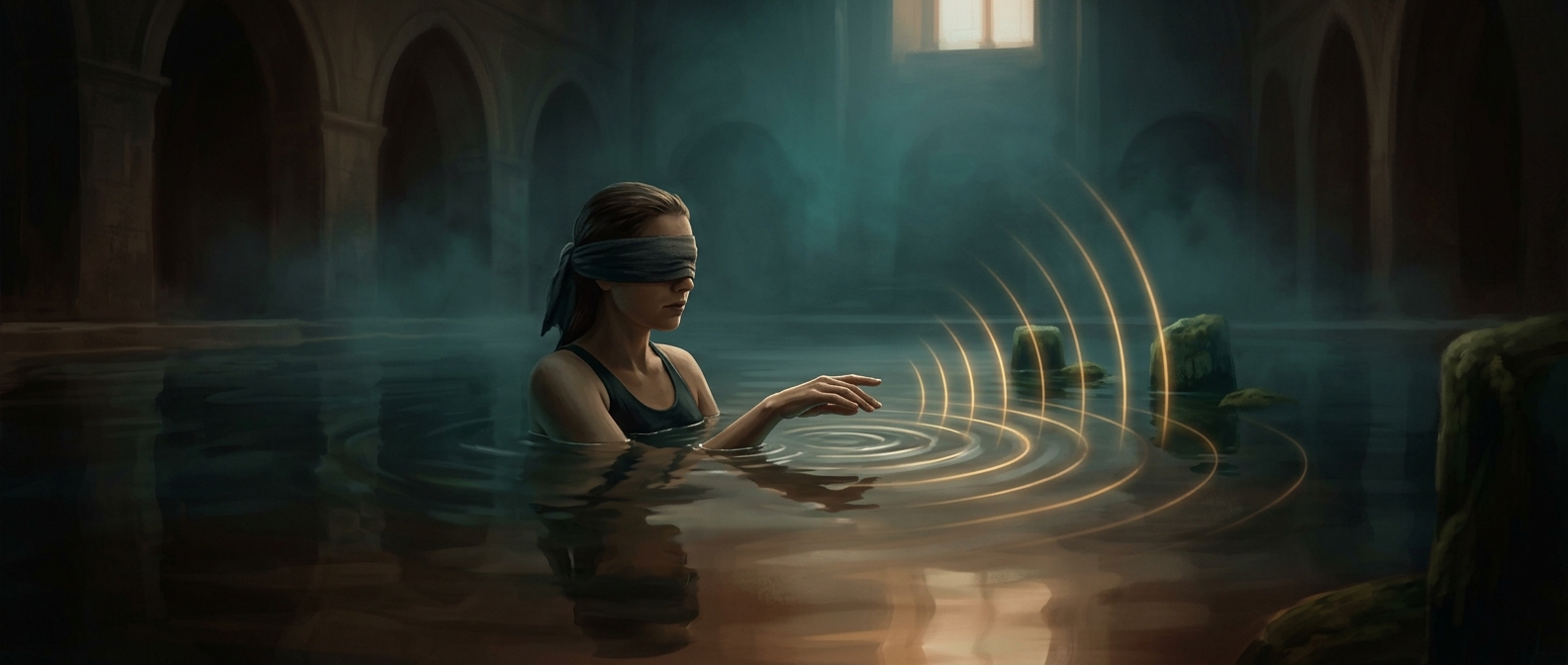 Marco Polo turns a pool game into echolocation