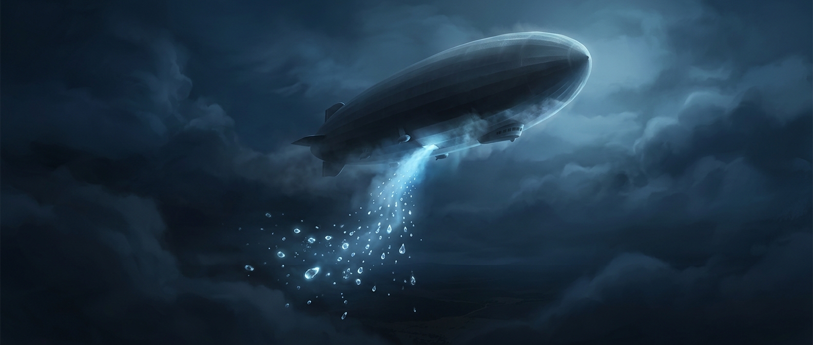 How airships turned engine exhaust into ballast