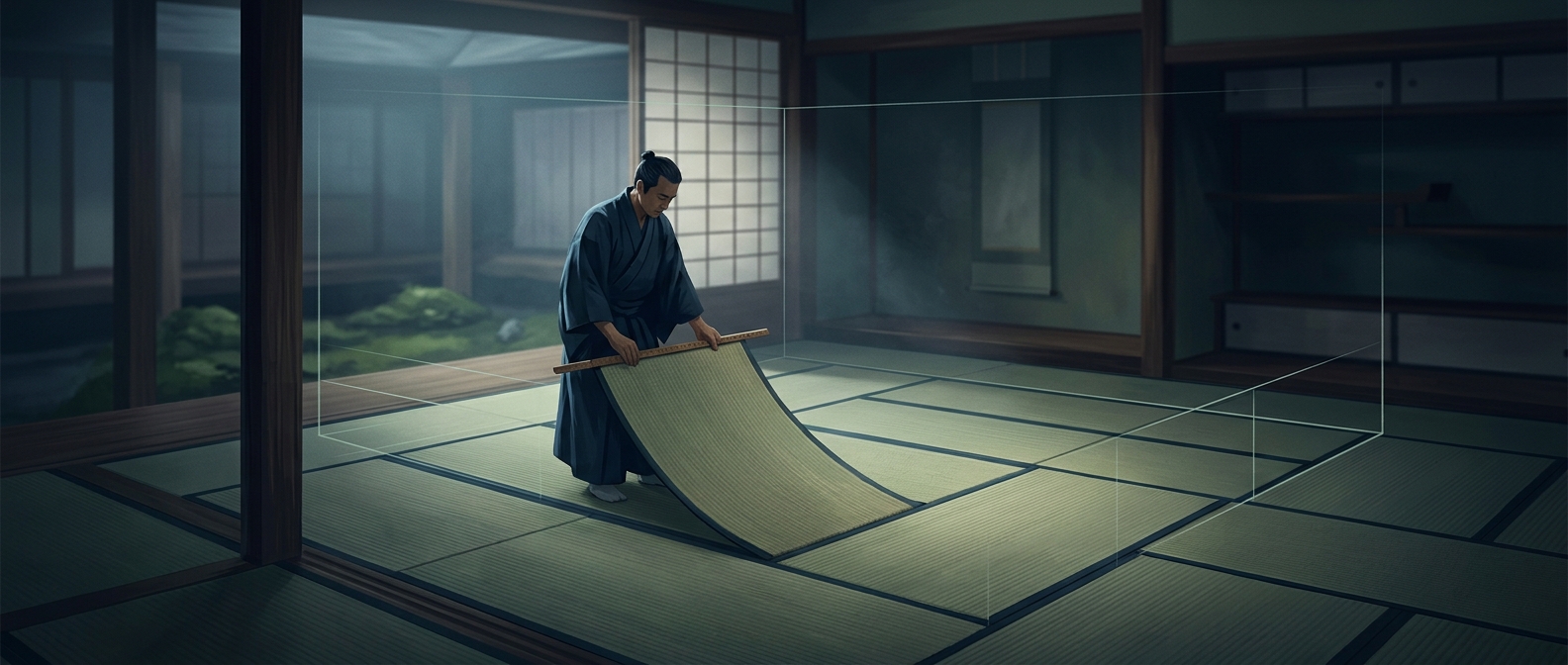 In Japan, rooms are built around tatami mats