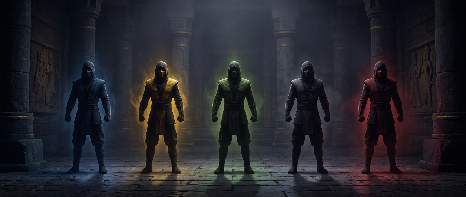 Mortal Kombat reused one fighter for its ninjas