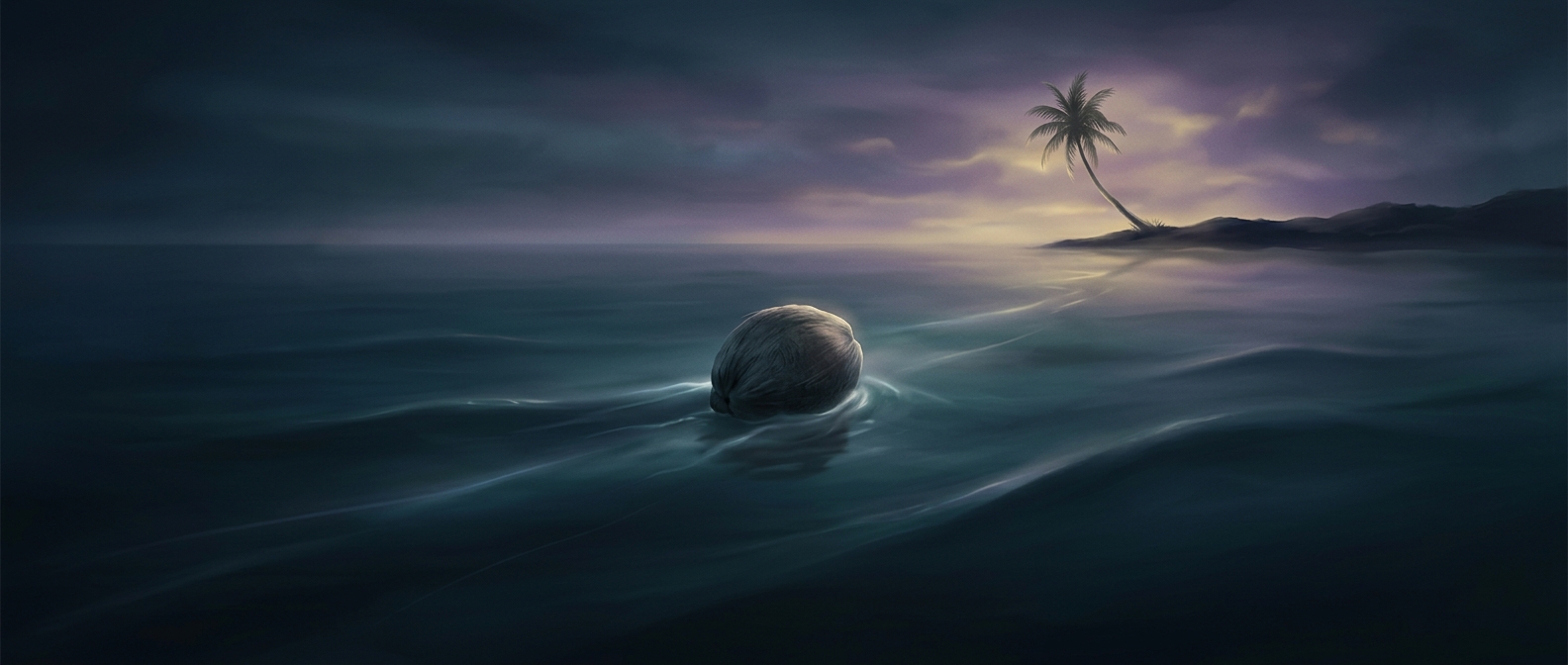 Coconuts can sail across oceans