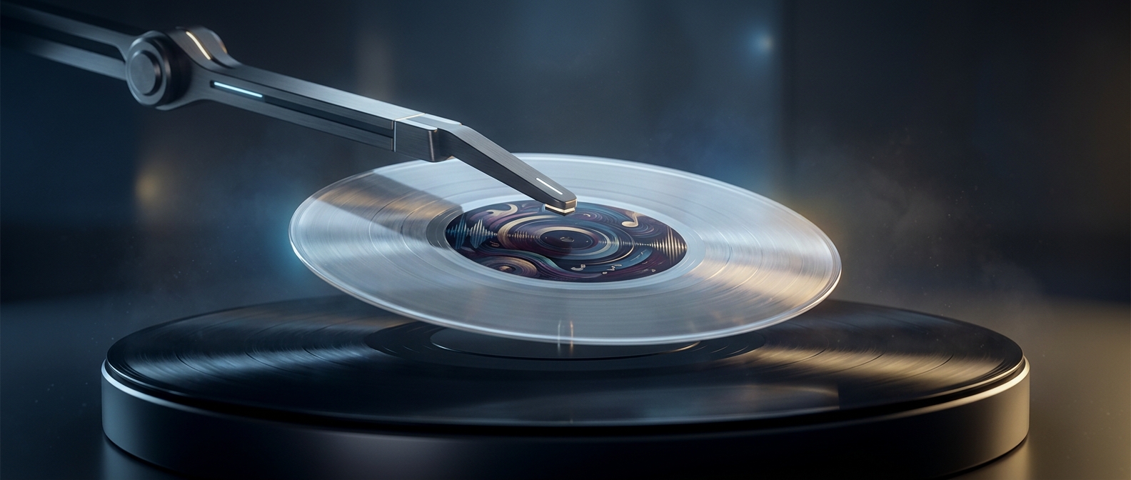 Picture discs embed printed graphics inside clear vinyl