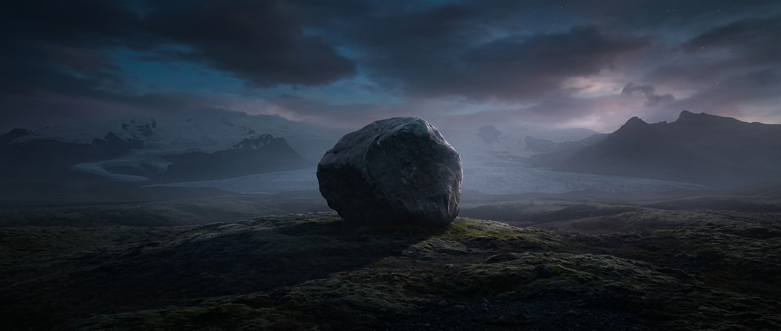 Glacial erratics are boulders dropped miles away