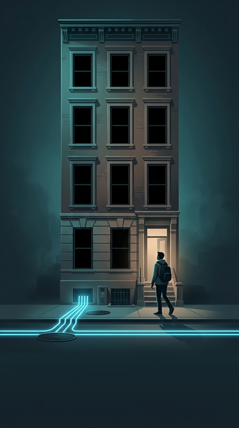 Why do cities like London and New York have million-dollar townhouses with completely blacked-out windows?