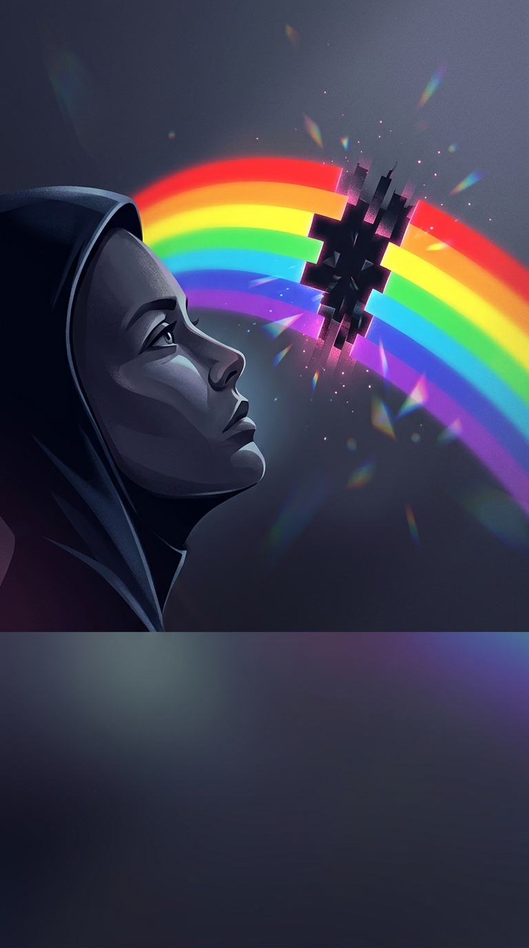 If you look closely at a rainbow, you'll notice a glaring omission. Which color doesn't actually exist?
