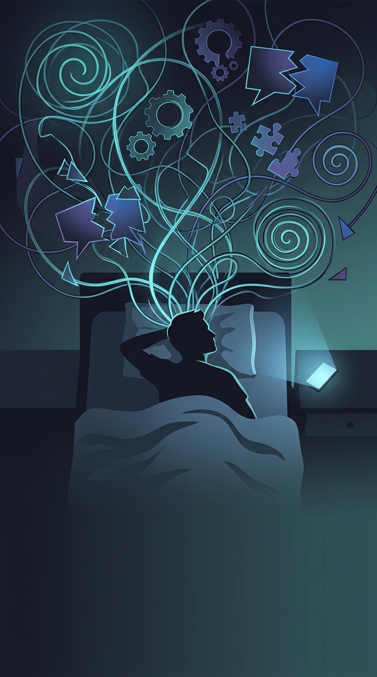 Why do unresolved arguments or unfinished tasks completely hijack your racing thoughts at 2 AM?