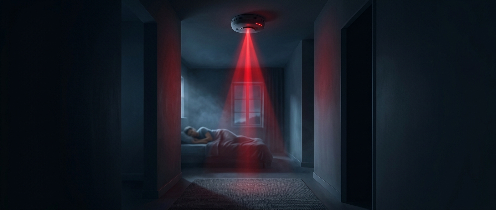 Why smoke alarms chirp at night