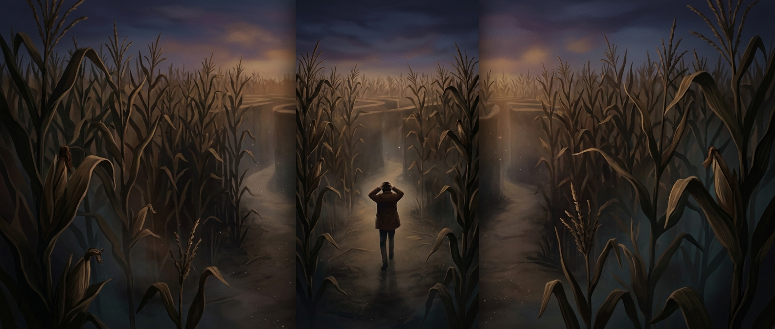 A corn maze can turn autumn fun into panic