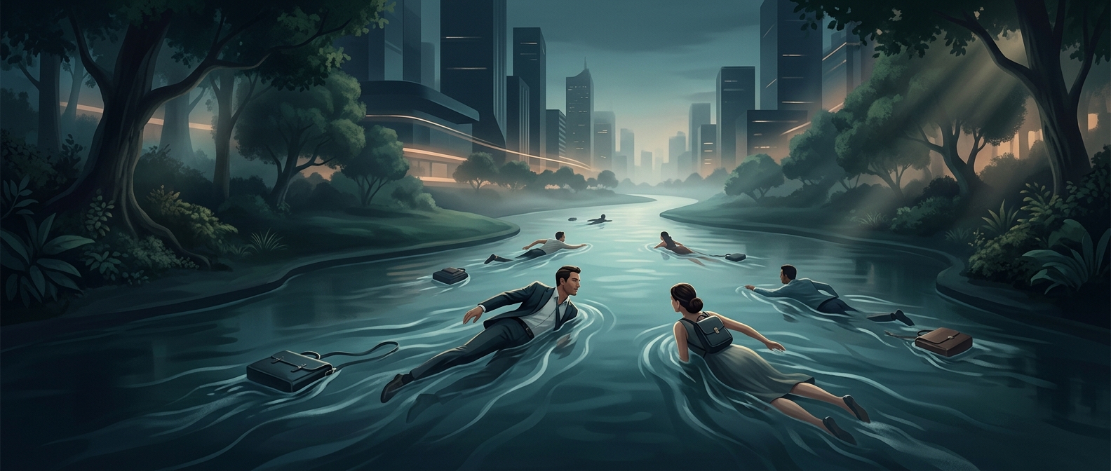 In Basel, some commuters swim to work