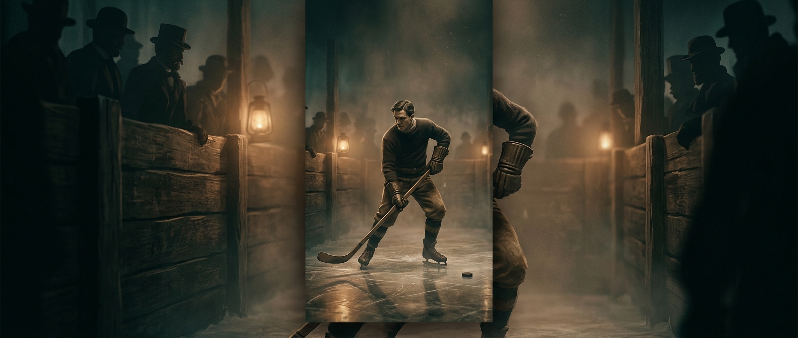 First indoor ice hockey game occurred in a tight rink