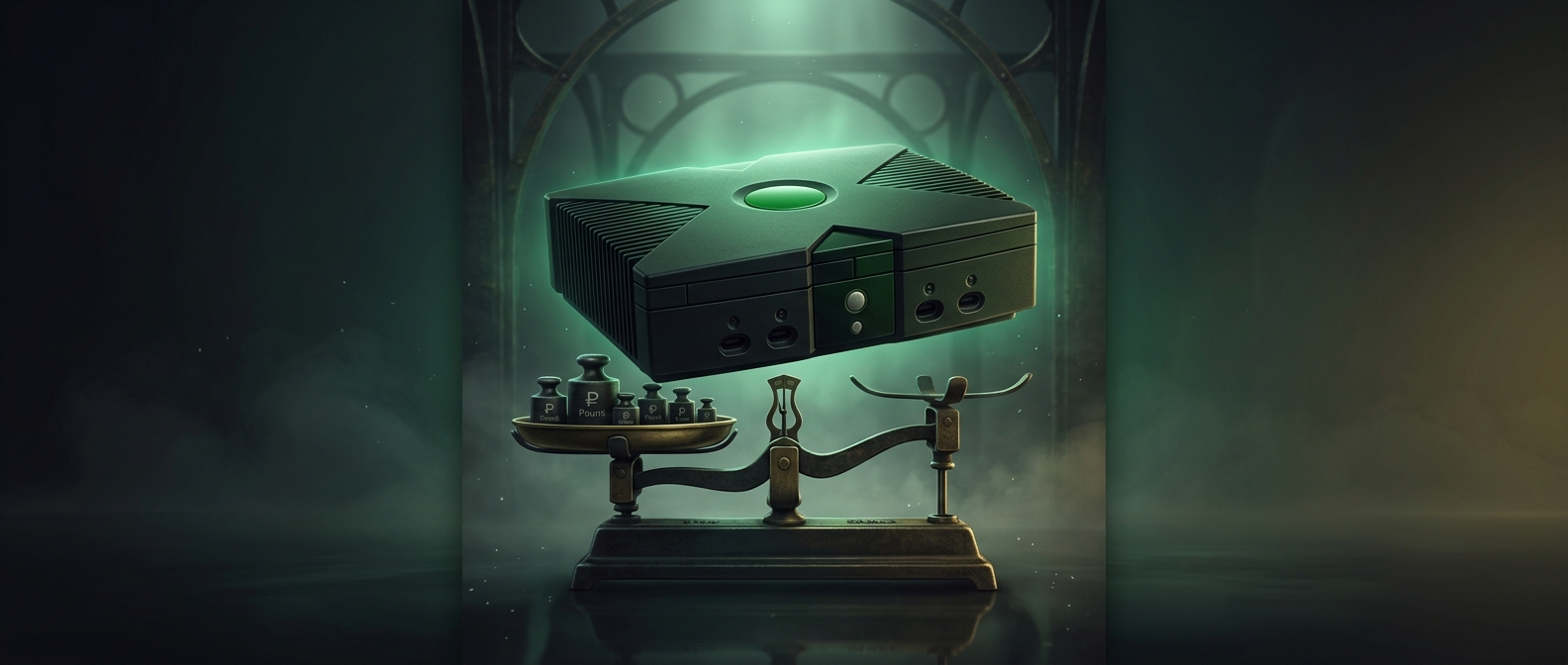 Оригинальный Xbox весит ровно восемь с половиной фунтов