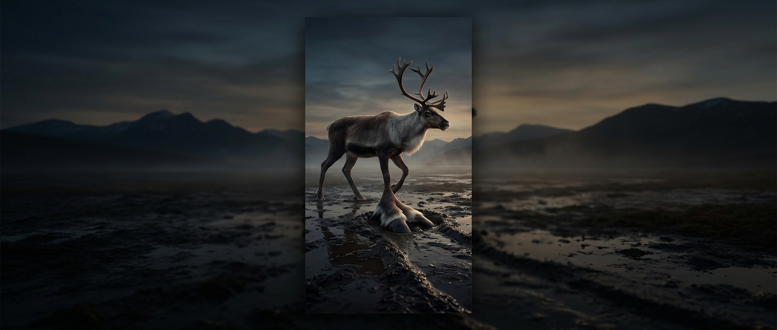 Reindeer hooves change with the seasons