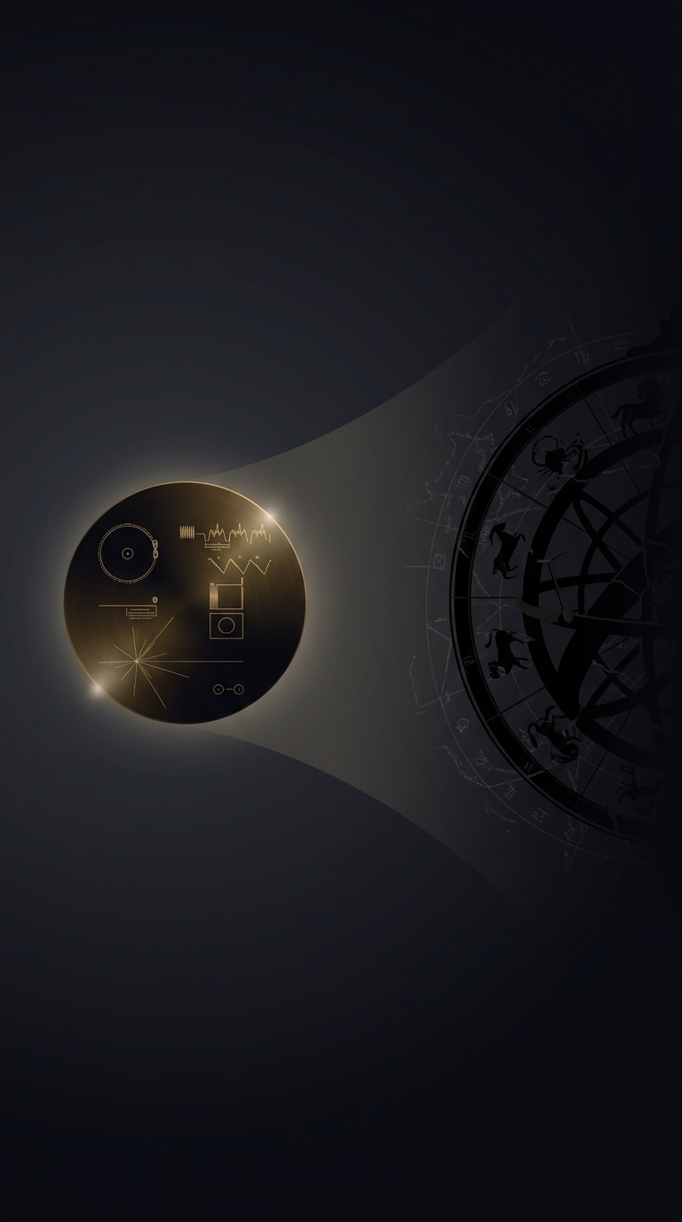 NASA launched the Voyager golden records into deep space to communicate with potential alien life, but conspicuously left out any mention of astrology or the zodiac wheel.