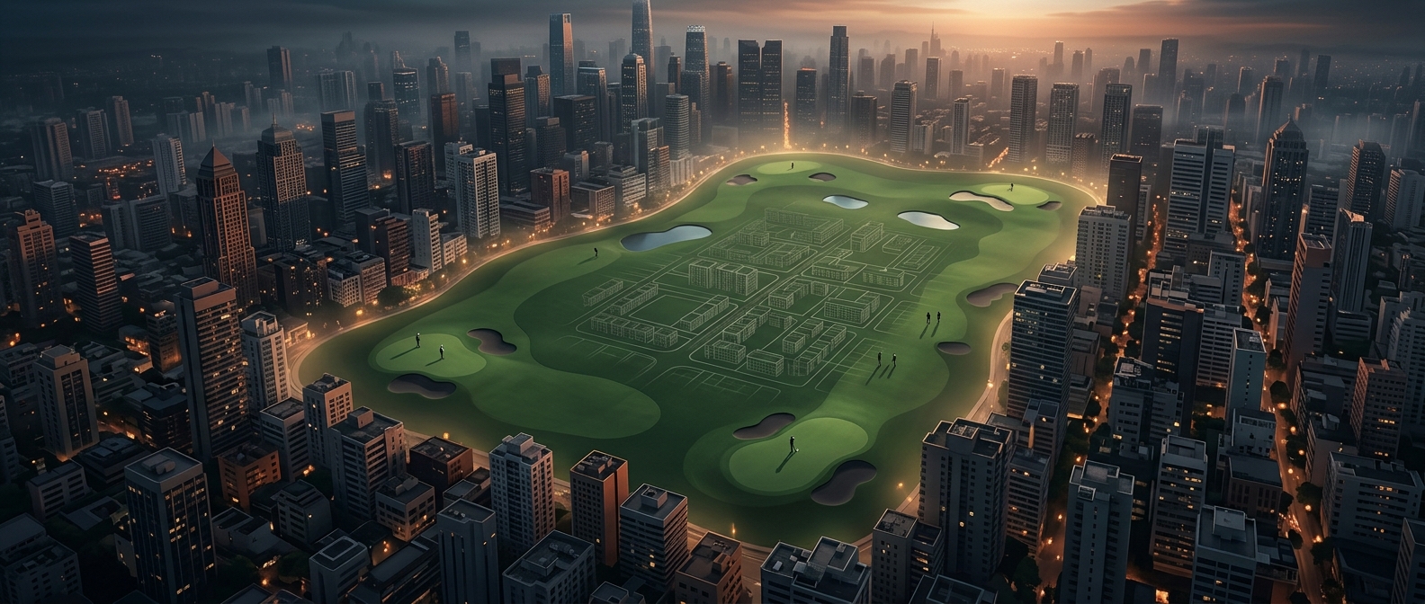 Golf courses consume prime urban real estate