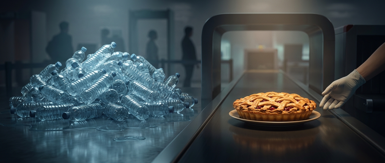 Why TSA allows pies but confiscates water
