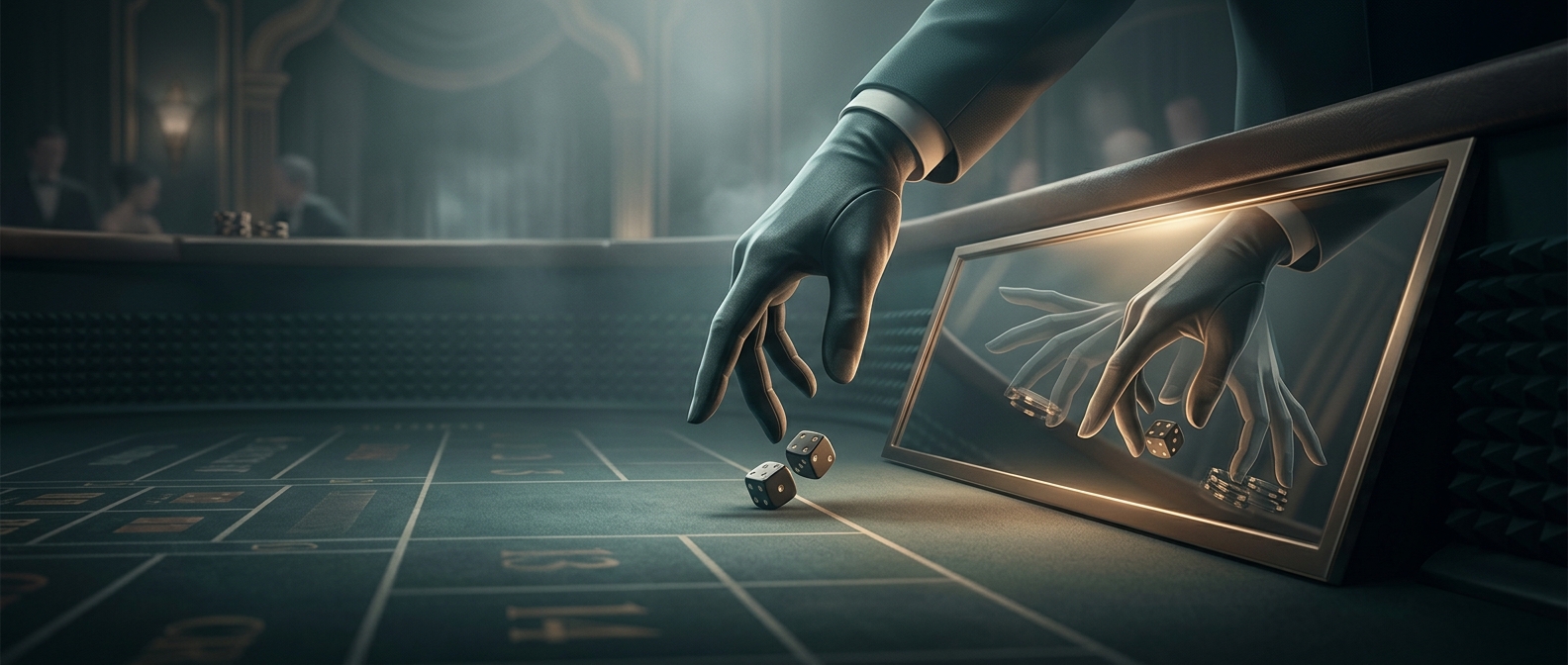 Why craps tables have mirrored walls