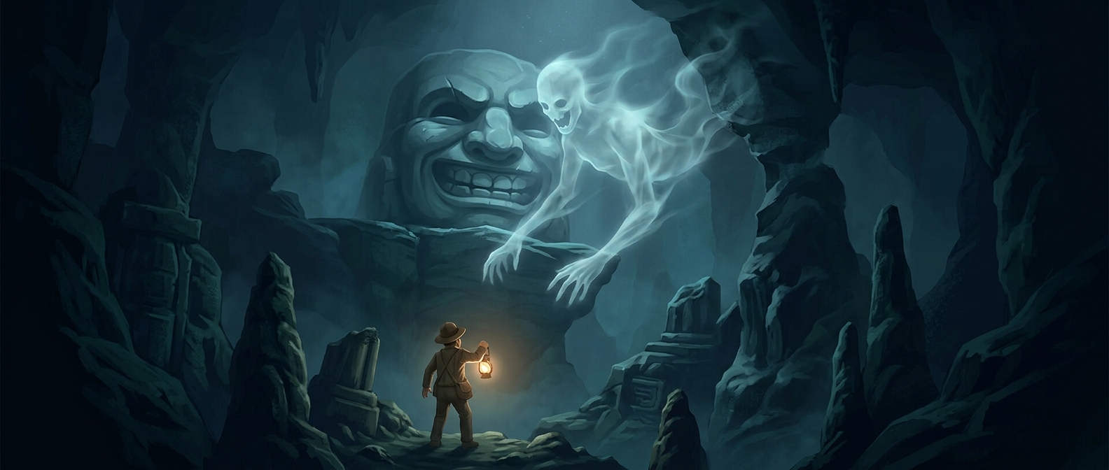 Через три минуты в Spelunky приходит неубиваемый призрак