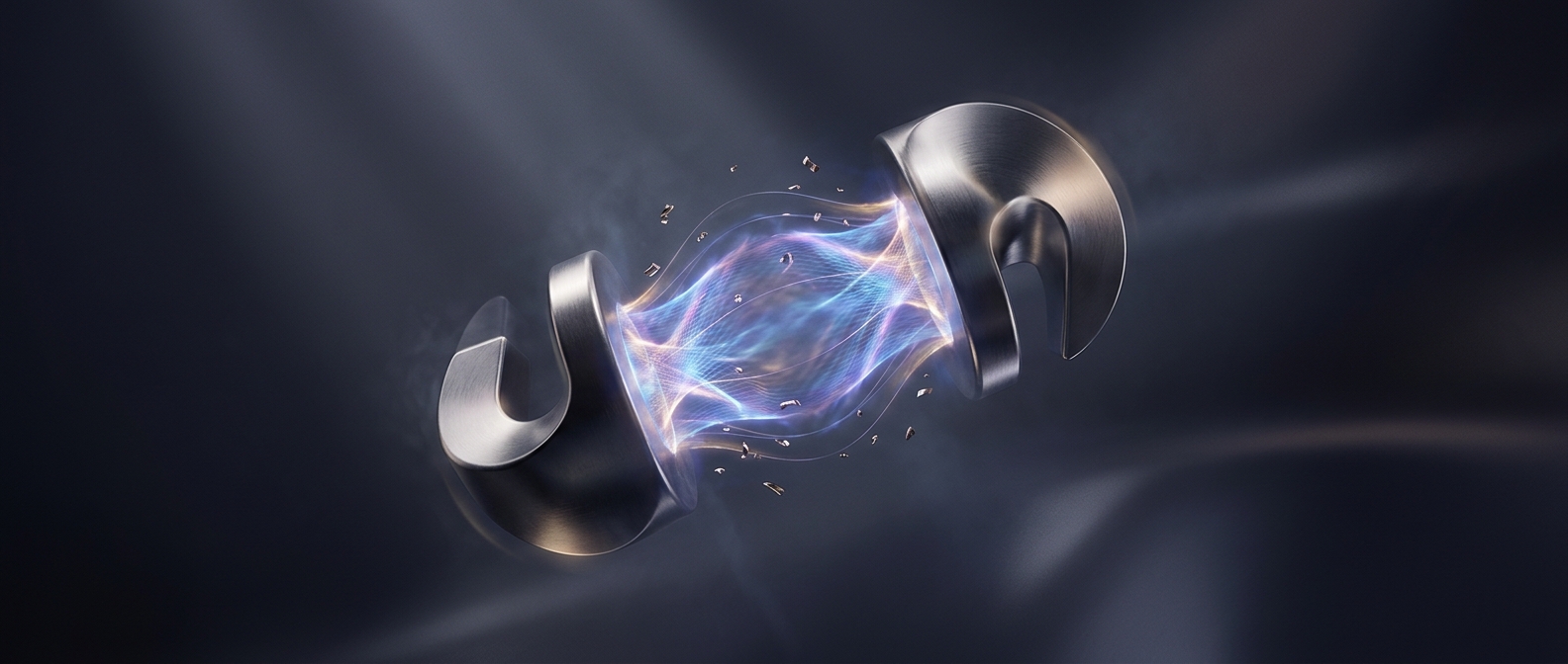 Invisible magnetic fields casually pushing metals apart