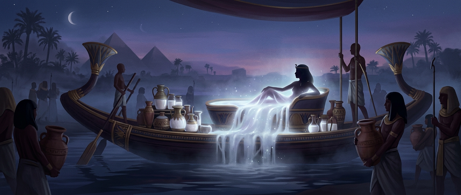 Ancient royals bathed in milk from their transport