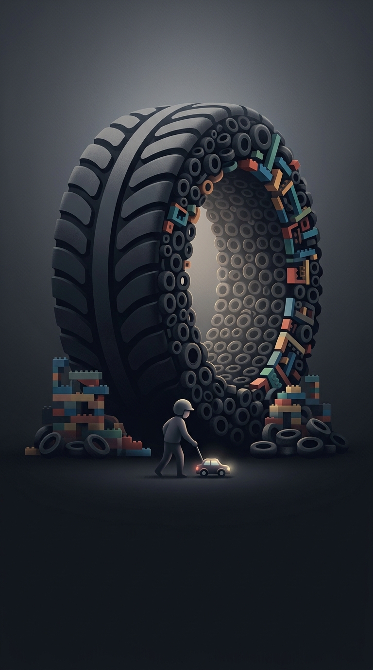 Lego — крупнейший в мире производитель шин, выпускающий 318 миллионов миниатюрных колес в год.