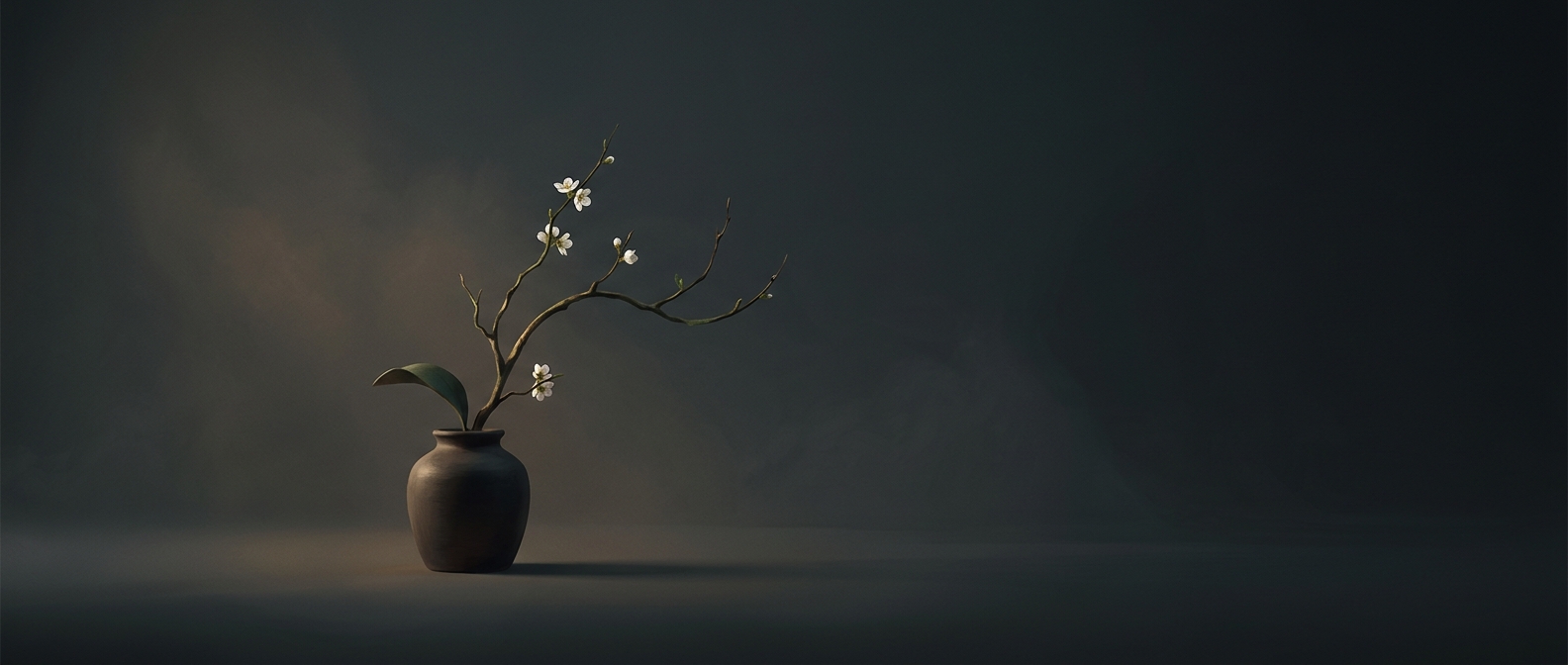 Traditional Japanese Ikebana focuses heavily on empty space