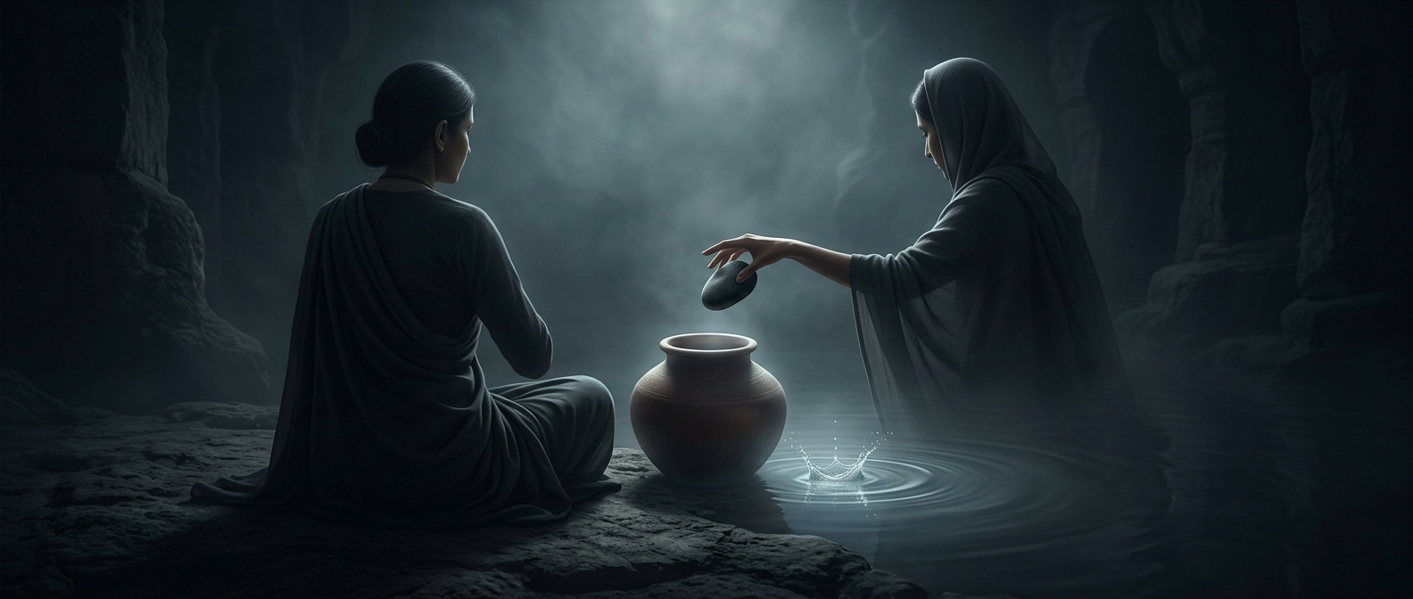 A Kashmiri poet carried a stone in her pot whenever someone insulted her